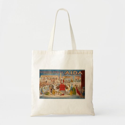Guiseppe Verdi Aida 1908 Hippodrome Tote Bag (Voorkant)