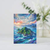 Guishan-eiland Taiwan Briefkaart (Staand voorkant)
