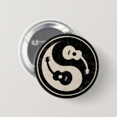 guit-yang1-blk-tan-T Ronde Button 5,7 Cm (Voorkant /achterkant)