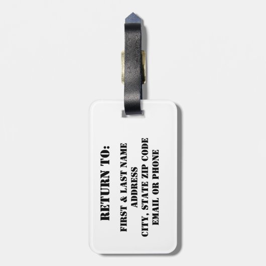 Guitaar Bagagelabel (Achterkant verticaal)