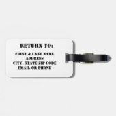 Guitaar Bagagelabel (Achterkant horizontaal)