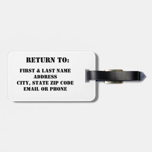 Guitaar Bagagelabel (Achterkant horizontaal)