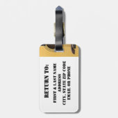 Guitaar Bagagelabel (Achterkant verticaal)