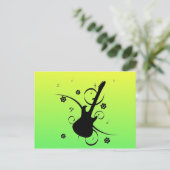 Guitaar Briefkaart (Staand voorkant)