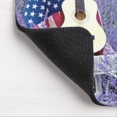 Guitaar en vlag op de stoel muismat (Hoek)