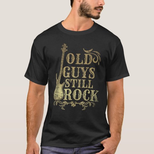 Guitaar in ruste Guitar Player Man Gift Idea Bass T-shirt (Voorkant)