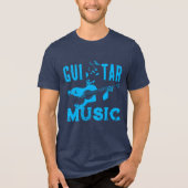 Guitaar Man Tri-Blend Shirt (Voorkant)