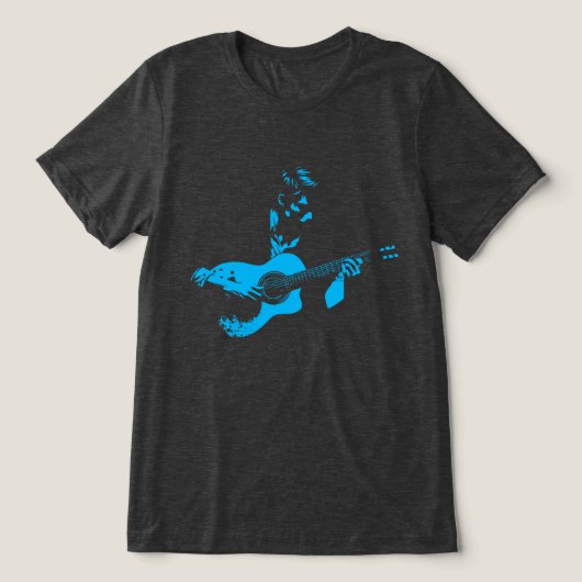 Guitaar Man Tri-Blend Shirt (Design voorkant)