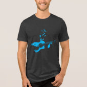 Guitaar Man Tri-Blend Shirt (Voorkant)