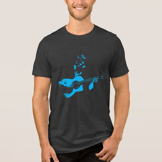 Guitaar Man Tri-Blend Shirt (Voorkant)