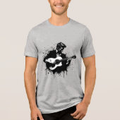 Guitaar Man Tri-Blend Shirt (Voorkant)
