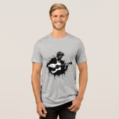 Guitaar Man Tri-Blend Shirt (Voorkant volledig)