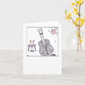 Guitaar op een feestdag kaart (Gele Bloem)
