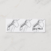 Guitaar Player getekend - Skinny Mini Visitekaartje (Achterkant)