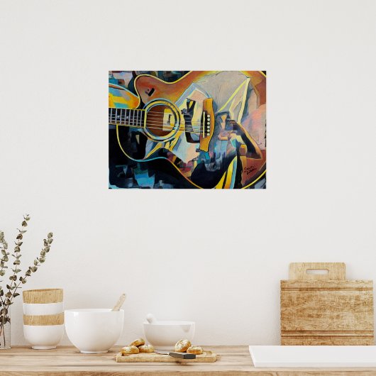 Guitaar Poster (Keuken)