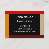 Guitaar Visitekaartje (Achterkant)