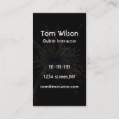 Guitaar Visitekaartje (Achterkant)