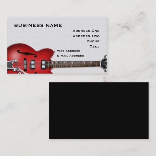 Guitaar Visitekaartje (Voorkant / Achterkant)