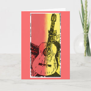 Guitaar Wenskaart Kaart