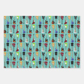 Guitaarassortiment één omslagpapier inpakpapier vel (Voorkant 3)