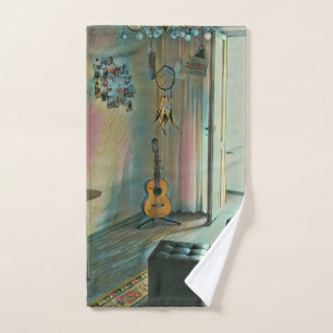 Guitaarcadeaus voor haar handdoek