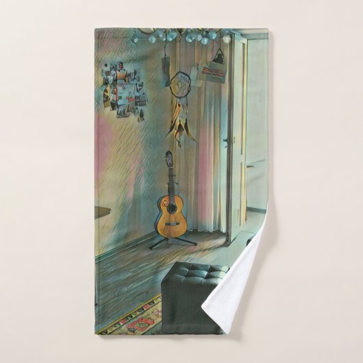 Guitaarcadeaus voor haar handdoek (Handdoek)