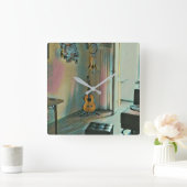 Guitaarcadeaus voor haar vierkante klok (Huis)