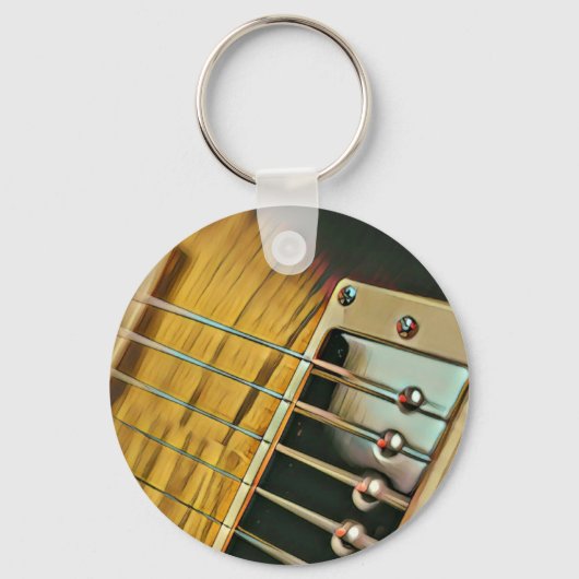 Guitaarcadeaus voor hem sleutelhanger (Voorkant)