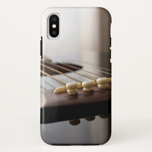 Guitaarfotografie stijlvolle hoekmuzievergooien Case-Mate iPhone case (Achterkant)