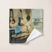 Guitaargeschenken voor vriendin bad handdoek (Wasdoekje)
