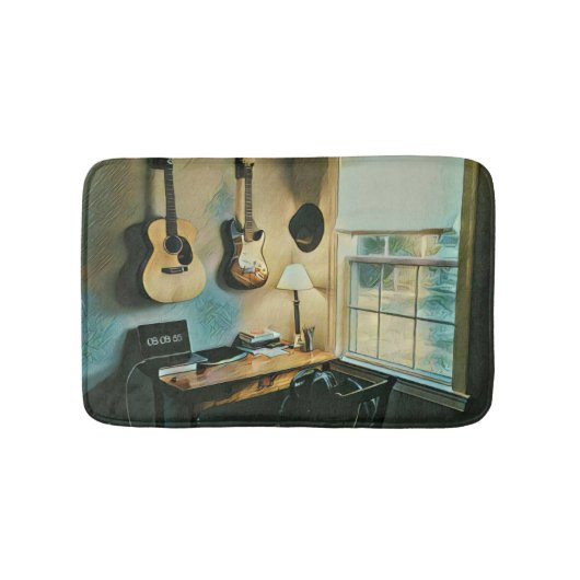 Guitaargeschenken voor vriendin badmat (Voorkant)