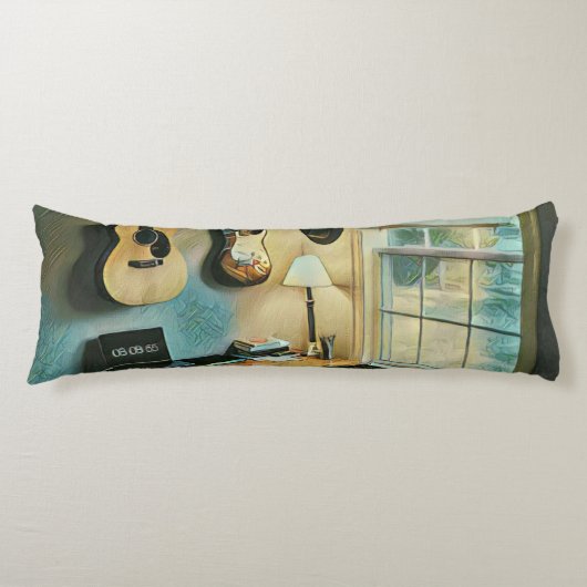 Guitaargeschenken voor vriendin lichaamskussen (Voorkant)
