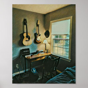 Guitaargeschenken voor vriendin poster