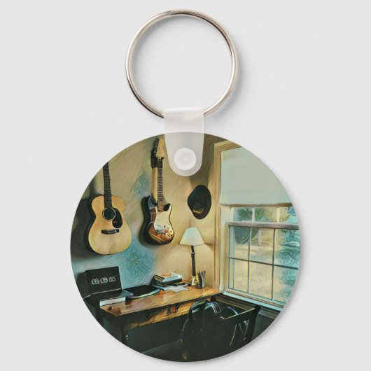 Guitaargeschenken voor vriendin sleutelhanger (Voorkant)