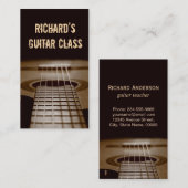 Guitaarles - Klassieke gitaarfoto Visitekaartje (Voorkant / Achterkant)