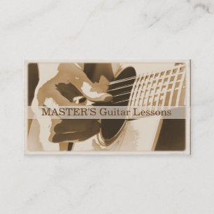 Guitaarlessen/Visitekaartjes voor verkoop Visitekaartje
