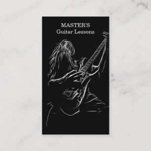 Guitaarlessen/Visitekaartjes voor verkoop Visitekaartje