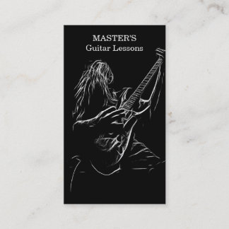 Guitaarlessen/Visitekaartjes voor verkoop Visitekaartje