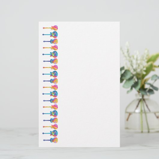 Guitaarreflecties Briefpapier (Staand voorkant)