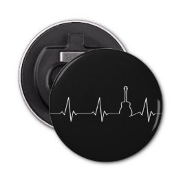 Guitaarspelers en gitaarlovers! button flesopener