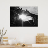 Guitaarstrings en zonneschijn poster (Keuken)