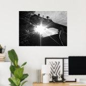 Guitaarstrings en zonneschijn poster (Thuiskantoor)