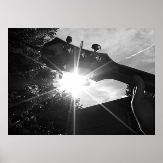 Guitaarstrings en zonneschijn poster (Voorkant)