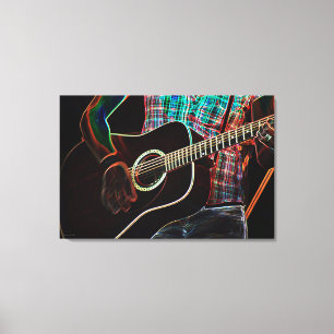 Guitar 1 36x24 (90x60cm) canvas afdruk