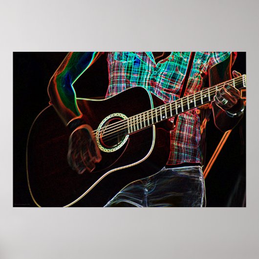 Guitar 1-wapn poster (Voorkant)