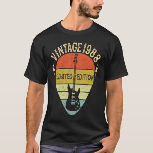 Guitar 34 jaar oude Vintage 1988 T-shirt