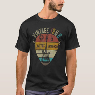 Guitar 35 jaar oude Vintage 1988 T-shirt