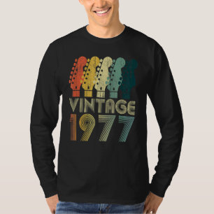 Guitar 45 jaar oude Vintage 1977 T-shirt