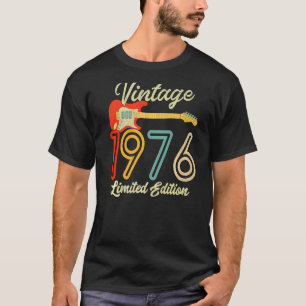 Guitar 46 jaar oude Vintage 1976 T-shirt