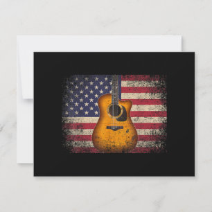 Guitar 4 juli Gift American Flag USA - Counter